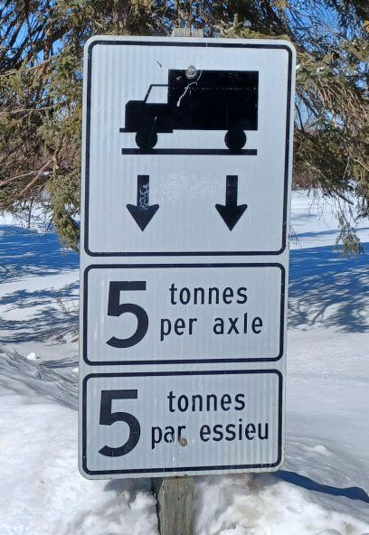 Half Load Sign